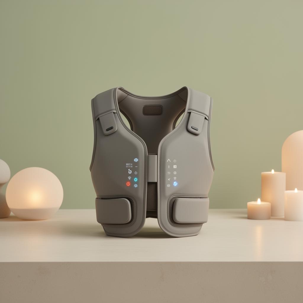 Woojer haptic vest for immersive sound and relaxation experiences